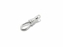 Taschenuhrketten-Zubehör Karabinerhaken drehbar silberfarben 22mm