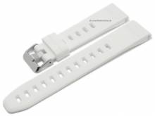 Watch strap 22mm white silicone suitable for GARMIN Fenix 5, Forerunner 935, Quatix 5, Approach 60
