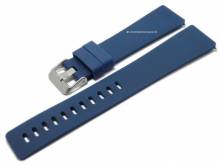 Uhrenarmband 23mm dunkelblau Silikon EASY-CLICK Federstege passend für FITBIT Versa/Versa 2 Tracker