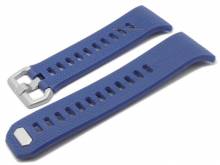 Uhrenarmband mittelblau Kunststoff mit Struktur passend für FITBIT Ionic