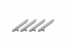 2 Paar Schnellwechsel-Federstege 12mm Edelstahl Durchmesser 1.78 mm 