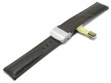 Well-crafted watch strap Krokodil Bentley FS 20mm dark brown gen. Croco by DI-MODELL (width of buckle 18 mm) - EU ONLY