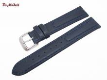 Watch band 20mm dark blue by Di-Modell Siena padded stitched (width of buckle 18 mm)