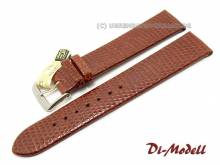 Well-crafted watch strap 17mm golden brown genuine Teju classic by DI-MODELL (width of buckle 16 mm) - EU ONLY