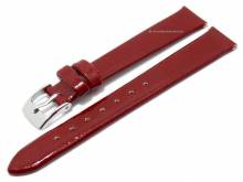 Watch strap Lack 14mm red patent leather glossy by BARINGTON (width of buckle 12 mm)