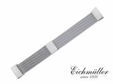 Uhrenarmband stahlfarben Milanaise feines Geflecht passend für FITBIT Charge 3 Tracker von EICHMÜLLER