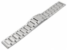 Watch strap 22mm stainless steel solid brushed with butterfly clasp by EICHMÜLLER