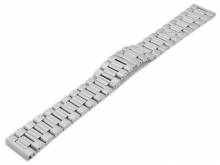 Watch strap 22mm stainless steel solid partly polished with butterfly clasp by EICHMÜLLER