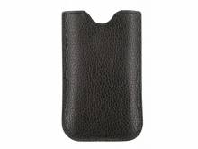 Exklusive Hülle für Handy & Smartphone z.B. iPhone 6/7 echt Donato-Rindleder schwarz MADE IN GERMANY