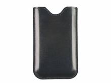 Exklusive Hülle für Handy & Smartphone z.B. iPhone 6/7 echt Anilin-Rindleder schwarz MADE IN GERMANY