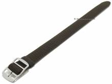 Uhrenarmband Baltic 18mm dunkelbraun Perlon/Textil Durchzugsband von EULIT