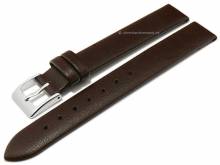 Uhrenarmband Meran 14mm dunkelbraun VEGAN aus Apfel-Fasern ohne Naht von BARINGTON (Schließenanstoß 14 mm)