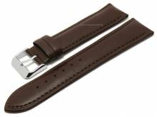 Uhrenarmband Bozen 18mm dunkelbraun VEGAN aus Apfel-Fasern mit Naht von BARINGTON (Schließenanstoß 16 mm)