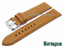 Uhrenarmband Verona 18mm hellbraun Rindleder glatt matt von Barington (Schließenanstoß 18 mm)