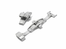 Butterfly clasp (HeBFS-01) 14mm stainless steel polished push button release