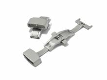 Butterfly clasp (HeBFS-14) 22mm stainless steel brushed finish push button release