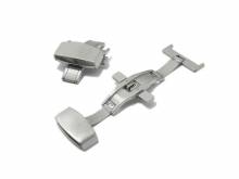 Butterfly clasp (HeBFS-14) 26mm stainless steel brushed finish push button release