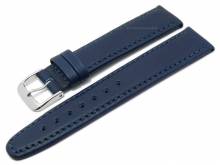 Manufaktur-Uhrenarmband 21mm dunkelblau HORWEEN ESSEX Leder KUKI-FLEX vegetabil gegerbt von KUKI (Schließenanstoß 18 mm)