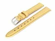 Watch band leather vanilla with seam 12mm (width of buckle 12 mm)