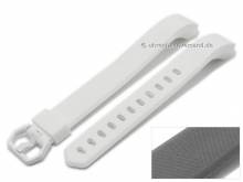 ABVERKAUF: Uhrenarmband weiß Silikon mit Struktur passend für FITBIT Alta HR