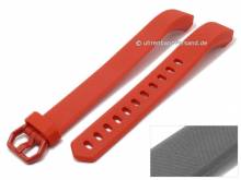ABVERKAUF: Uhrenarmband rot Silikon mit Struktur passend für FITBIT Alta HR