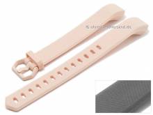 ABVERKAUF: Uhrenarmband rosa Silikon mit Struktur passend für FITBIT Alta HR