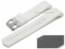 ABVERKAUF: Uhrenarmband weiß Silikon mit Struktur passend für FITBIT Charge 2 Tracker