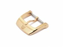 Dornschließe Original Maurice Lacroix Eliros 18mm goldfarben Edelstahl massiv poliert mit Logo