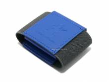 Minimalistisches Kartenetui / Slim Wallet / Mini-Geldbörse Triple Textil/Synthetik vegan grau/blau MakakaOnTheRun