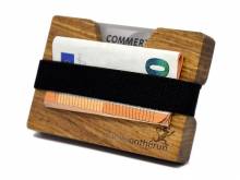 Elegantes Kartenetui / Slim Wallet / Mini-Geldbörse aus Holz ROSE von MakakaOnTheRun