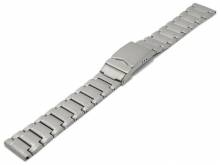 Uhrenarmband 18mm Titan massiv matt mit Sicherheitsfaltschließe von MABRO Steel