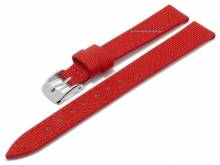 Uhrenarmband Ocean 14mm rot VEGAN Synthetik/Textil aus recyceltem PET von MORELLATO (Schließenanstoß 12 mm)