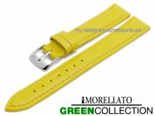 Uhrenarmband Gelso 14mm gelb Synthetik glatt abgenäht GREEN COLLECTION von MORELLATO (Schließenanstoß 12 mm)
