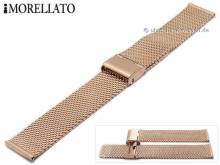 Uhrenarmband Dionisio 18mm EASY-CLICK rosgoldfarben Milanaise mittelschweres Geflecht Schiebeverschluß von MORELLATO