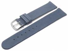 Meyhofer EASY-CLICK Uhrenarmband Zermatt 18mm mittelblau Ziegen-Leder genarbt (Schließenanstoß 18 mm)