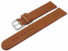 Meyhofer EASY-CLICK watch strap Zermatt - Motif Chief 20mm light brown goat leather grained (width of buckle 20 mm)