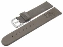 Meyhofer EASY-CLICK watch strap Zermatt - Motif Chief 20mm grey goat leather grained (width of buckle 20 mm)