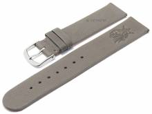 Meyhofer EASY-CLICK watch strap Zermatt - Motif Lion-King 20mm grey goat leather grained (width of buckle 20 mm)