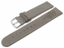 Meyhofer EASY-CLICK watch strap Zermatt - Motif Outdoor 20mm grey goat leather grained (width of buckle 20 mm)