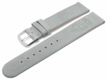 Meyhofer EASY-CLICK watch strap Zermatt - Motif USA 22mm light grey goat leather grained (width of buckle 22 mm)