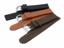 Schnellwechsel-Uhrenarmbänder 3er-Set VEGAN TRIO MIX 18mm schwarz & braun Silikon/Ananas/Kork Meyhofer EASY-CLICK