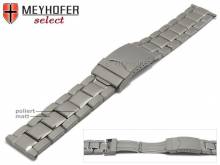 Watch strap Montreal 20mm titanium partly polished by MEYHOFER