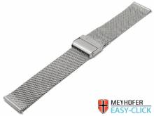 Meyhofer EASY-CLICK watch band Dortmund 22mm mesh fine structure matt