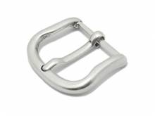 Gürtel-Dornschließe Vilm Metall english silver matt passend für Gürtelbreite 35mm von MEYHOFER