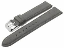 Uhrband Lahnstein 22mm grau vegan Alcantara MADE in GERMANY v. Meyhofer optional mit EASY-CLICK (Schließe 18 mm)