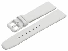 Watch strap XS Solingen 20mm white leather finely grained HANDMADE IN GERMANY by MEYHOFER (width of buckle 16 mm)