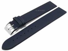 Watch strap XL Collins 18mm dark blue leather special lug ends for screwed casings MEYHOFER (width of buckle 18 mm)