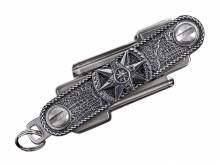 SALE: Schlüssel-Manager/Key-Organizer Seewerk Metall silberfarben Antik-Look 3D-Optik von SCHLÜSSELWERK