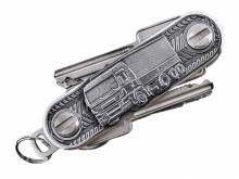 SALE: Schlüssel-Manager/Key-Organizer Fuhrwerk Metall silberfarben Antik-Look 3D-Optik von SCHLÜSSELWERK