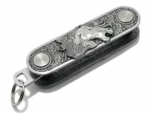 SALE: Schlüssel-Manager/Key-Organizer Rosswerk Metall silberfarben Antik-Look 3D-Optik von SCHLÜSSELWERK